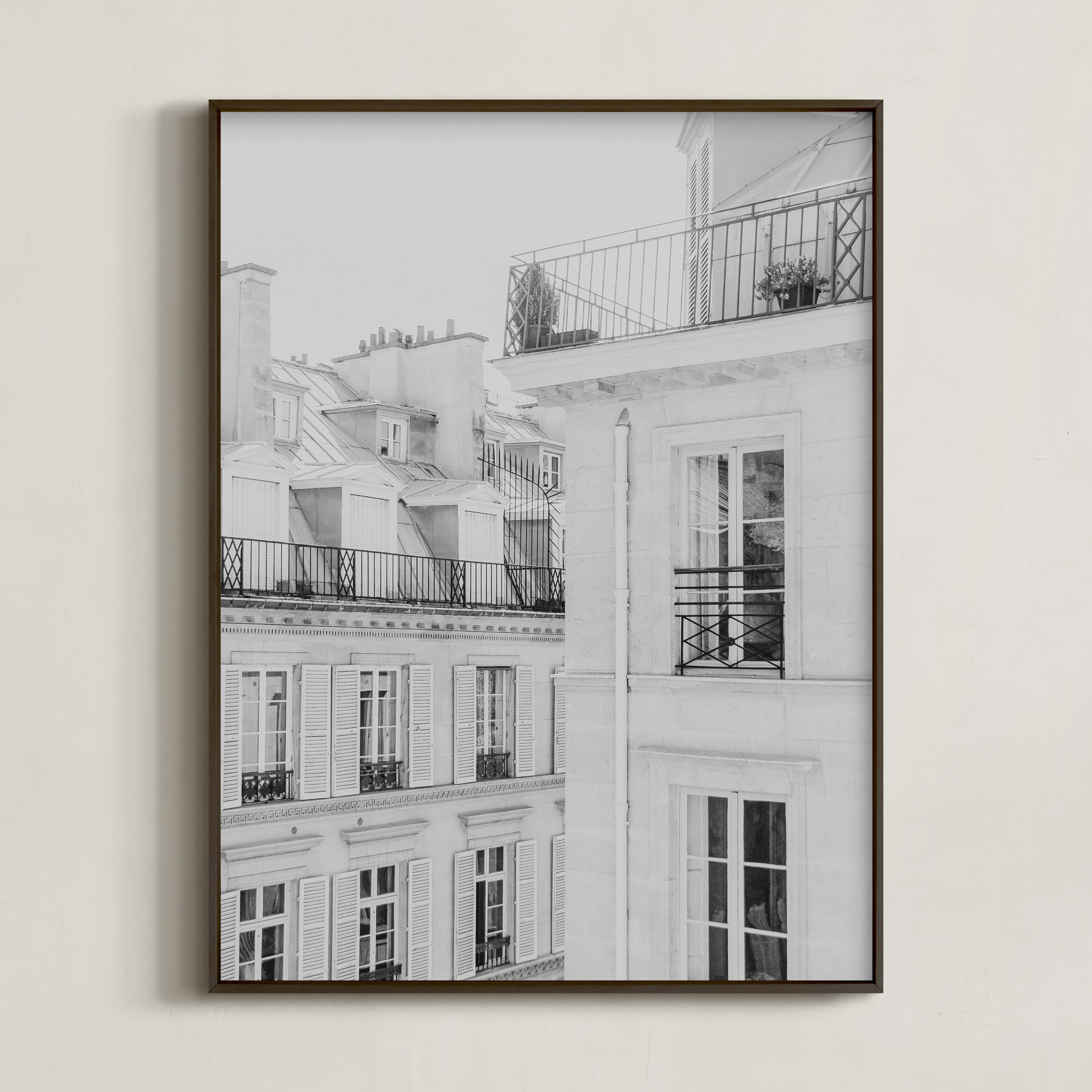 "Parisian Rooftops" - Photography Limited Edition Art Print by Lindsay Ferraris Photography. | Minted