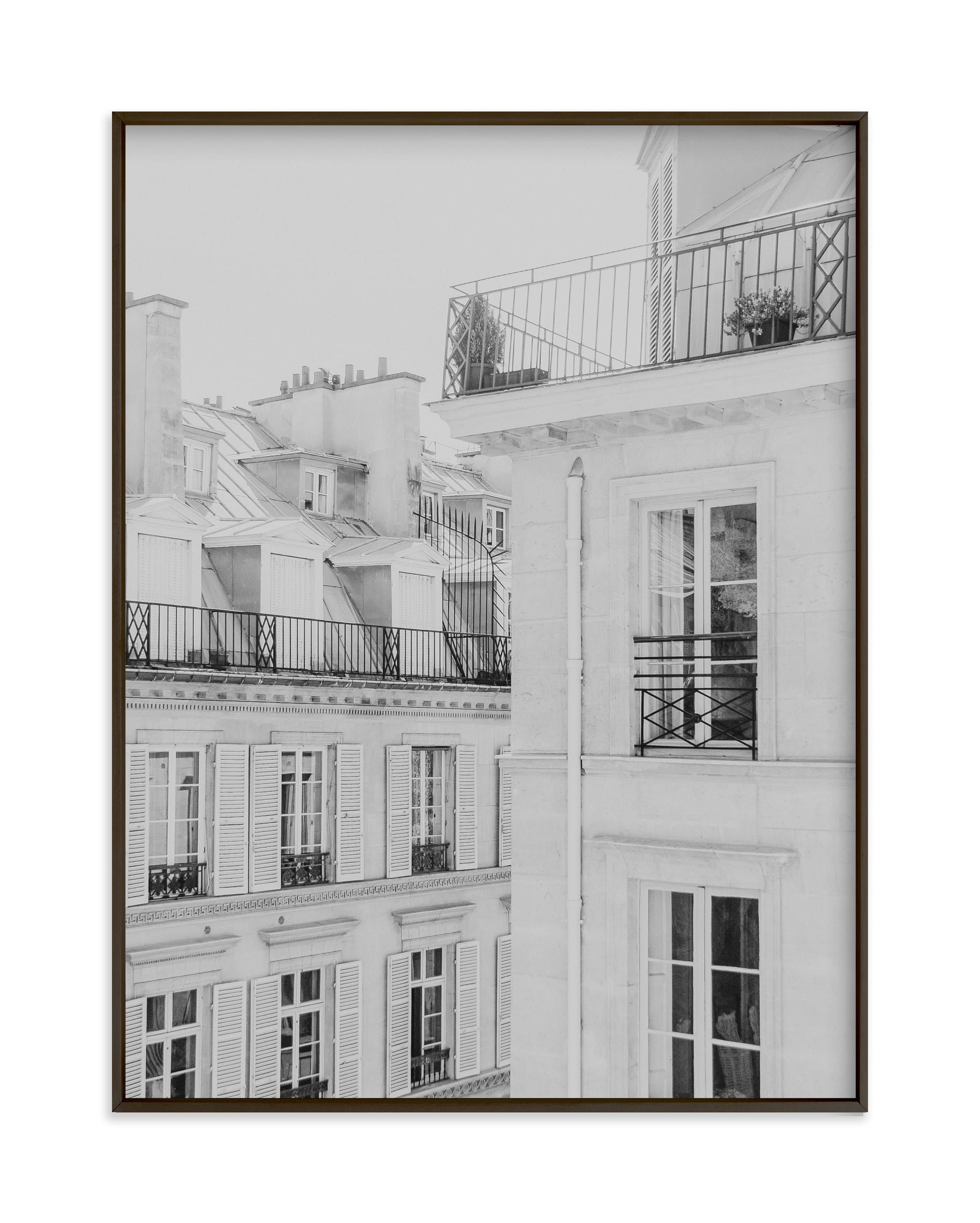 "Parisian Rooftops" - Photography Limited Edition Art Print by Lindsay Ferraris Photography. | Minted