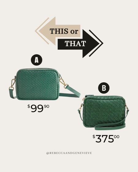 Different bags with similar styles. Which one would you pick? 💸
-
Dupes. Save or splurge. Crossbody bag. Purse. This or that. 

#LTKfindsunder100