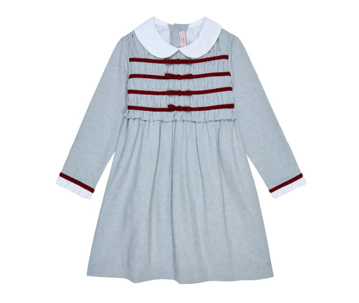 La Coqueta Blue Floral Raya Girl Smocked Dress | JoJo Mommy