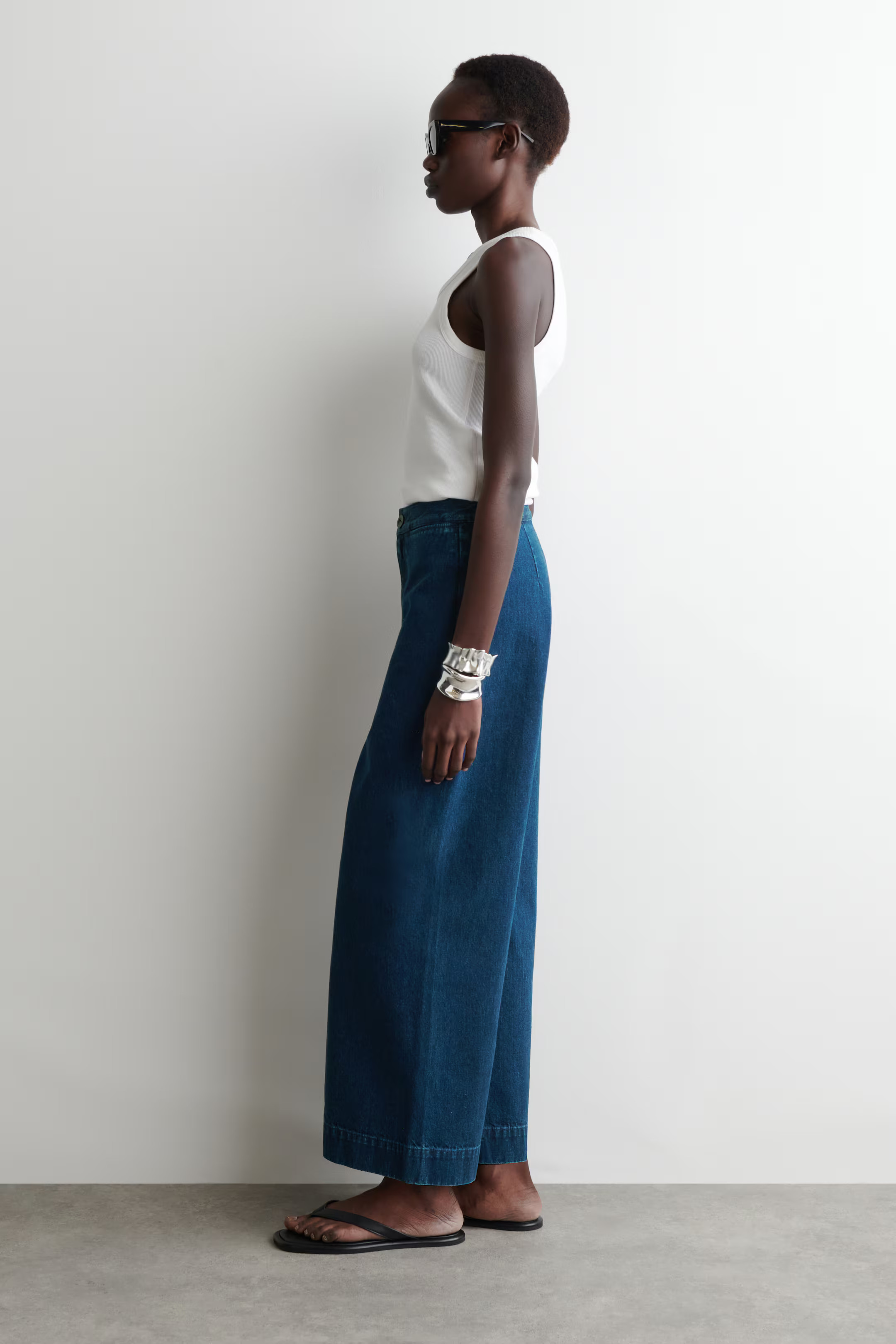 WIDE-LEG DENIM TROUSERS | H&M (UK, MY, IN, SG, PH, TW, HK)