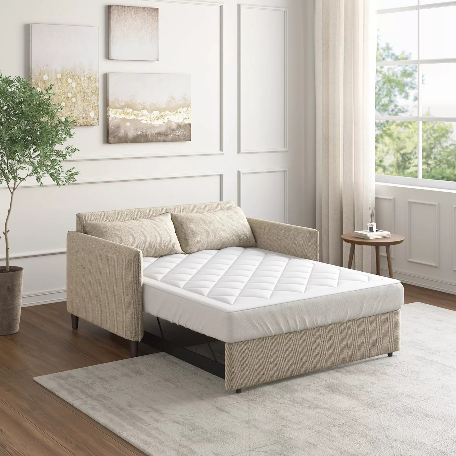 Sleep Philosophy Holden Sofa Bed Quilted Waterproof Mattress Pad, White | Kohl's