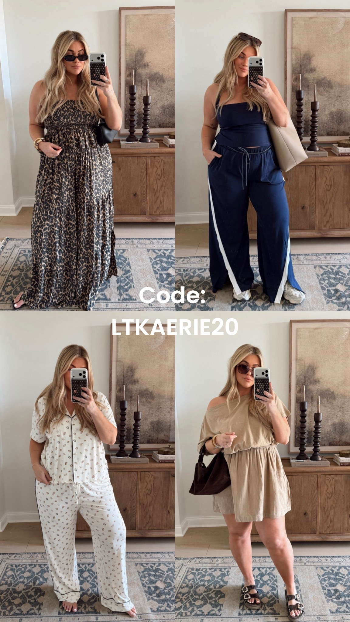 My recent aerie order!!! So cute and extra 20% off today with code ‘LTKAERIE20’ 🤎 I’m in a XL in everything except a large in the leopard top 

#LTKSaleAlert #LTKxAerie #LTKMidsize