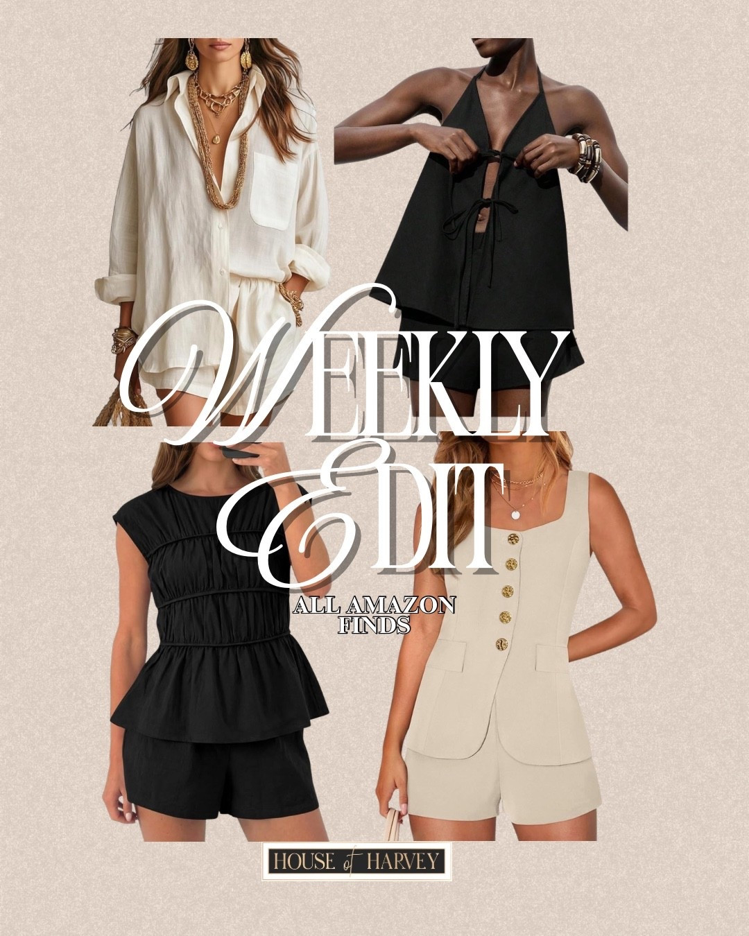WEEKLY EDIT-this week it's all about dressing for warm days in a way that feels light, wearable, and effortless.
Relaxed tailoring, breathable fabrics, and easy outfit formulas make getting dressed feel intuitive. I found some amazing pieces all from Amazon that are under $100 and embody this style vibe! These two piece sets are all so chic. All linked⬆️

#Itkcreator #Itkfinds #Itkwatchnow #amazon #amazonfinds #summer #summerfashion #summeroutfits

#LTKgrwm #LTKootd #LTKSeasonal