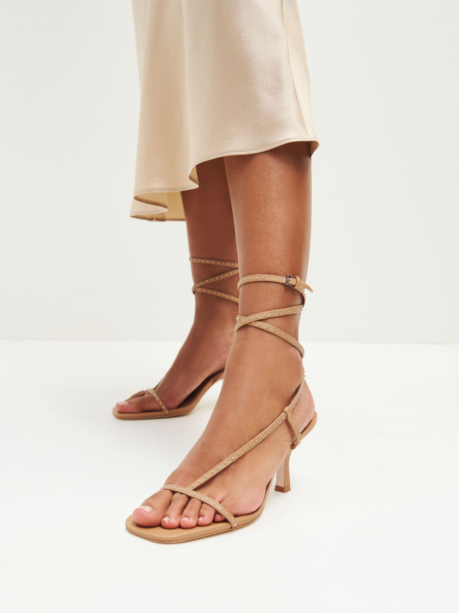 Genesis Skinny Heeled Sandal | Reformation (Global)