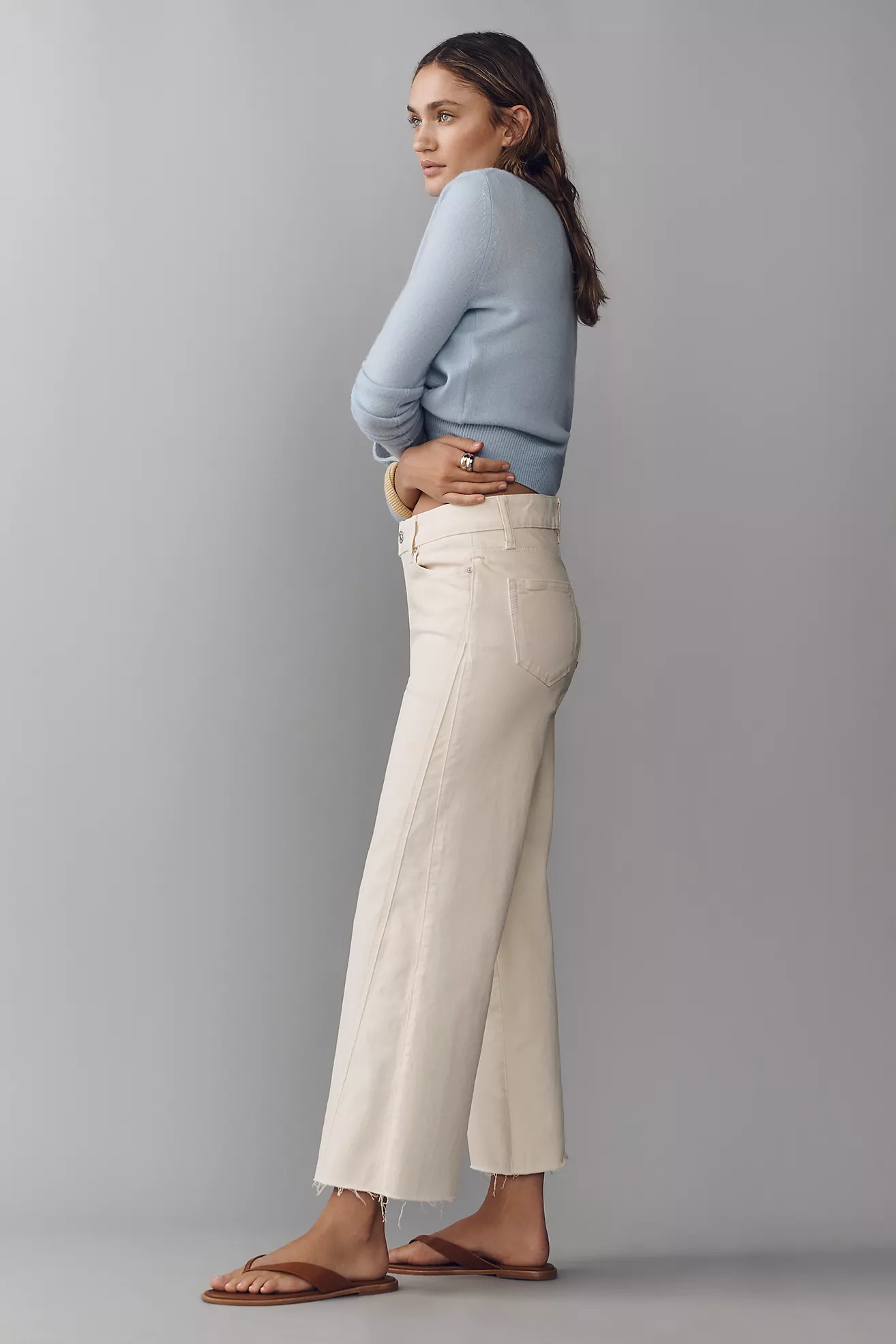 PAIGE Anessa High-Rise Crop Wide-Leg Jeans | Anthropologie (US)