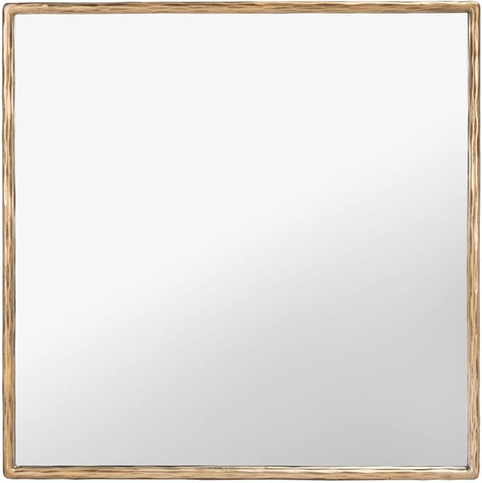 SAFAVIEH Couture Collection Yvette Brass 32-inch Square Metal Accent Mirrors | Amazon (US)