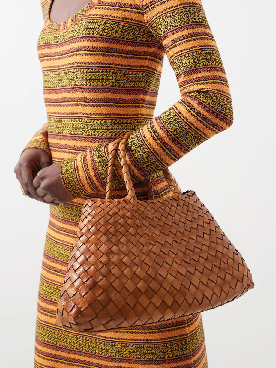 Santa Croce small woven-leather tote bag | Dragon Diffusion | Matches (US)