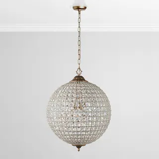 Kimberly Crystal 24-Inch Large Globe Chandelier by Kosas Home - Bed Bath & Beyond - 10951866 | Bed Bath & Beyond