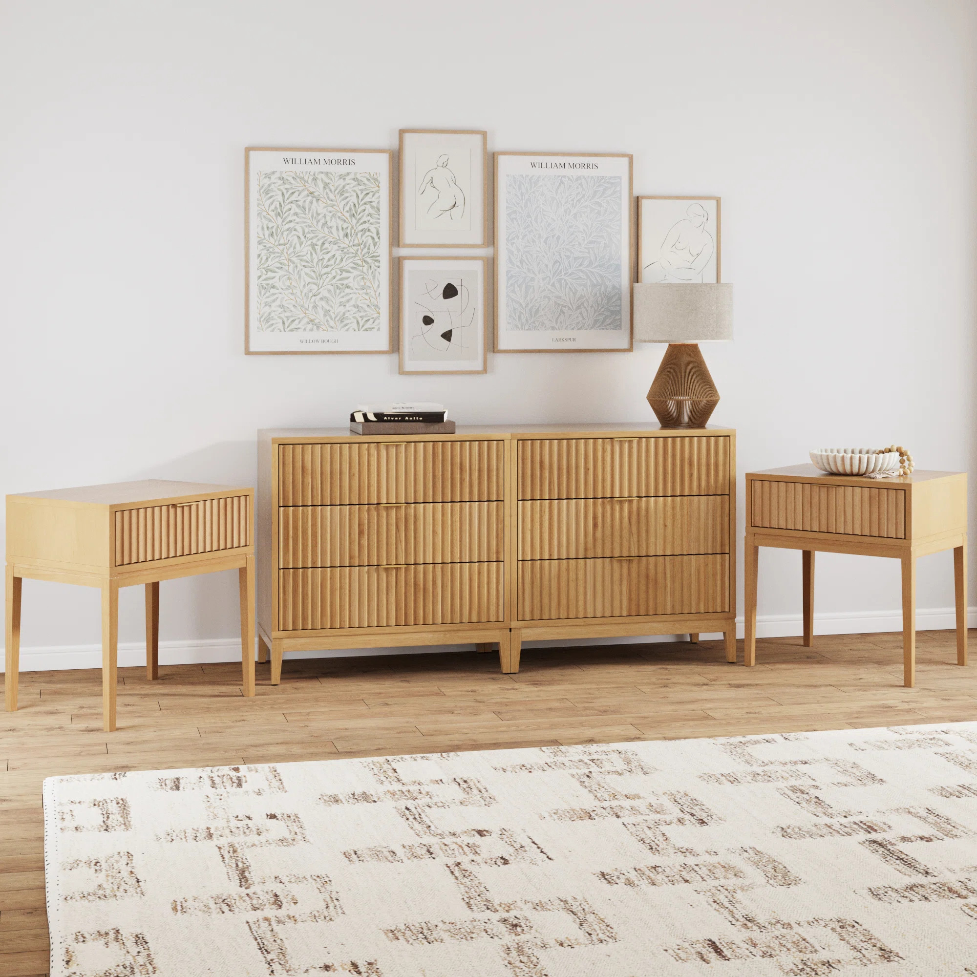 Martinsen Dresser And Nightstand Set For Bedroom | Wayfair North America