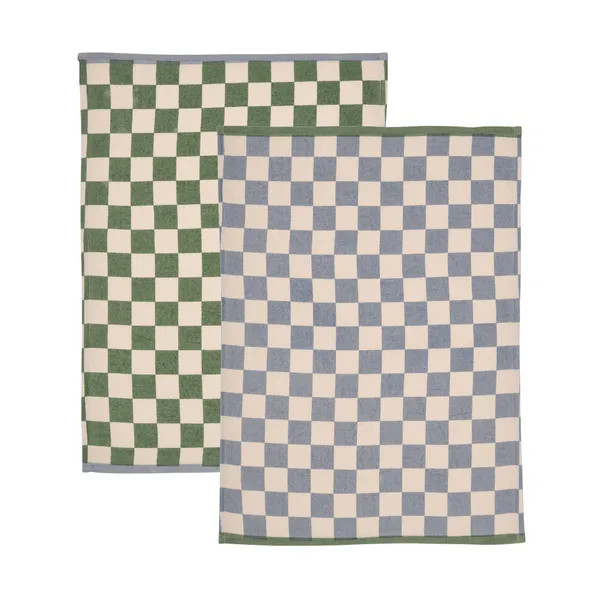 Set of 2 Checkerboard Tea Towels | Dunelm (migrated)