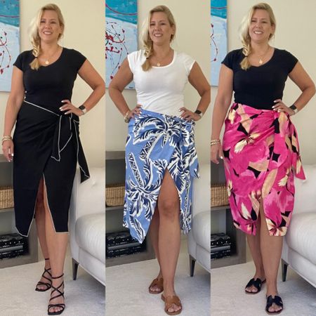 3 cute wrap skirts for summer vibes and a happy mood! I got them all in size 12 and they fit perfectly! #midsizefashion 

#LTKstyletip #LTKcurves #LTKshoecrush