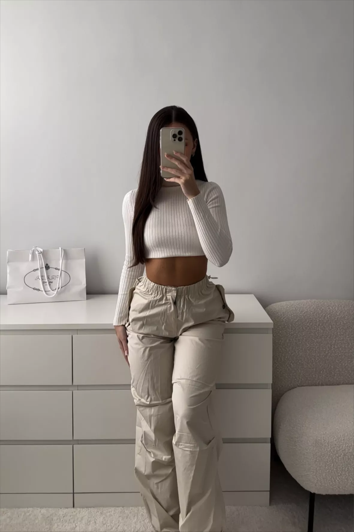Long Sleeve Rib Crop Top curated on LTK