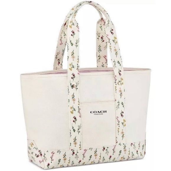 Coach Tote Bag Purchase Floral Canvas NEW | Poshmark