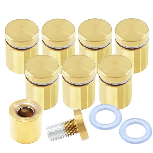 Auvotuis 8Pcs 3/4 x 1 Inch Stainless Steel Standoff Screws, Sign Holders Standoff Screws Wall Mou... | Amazon (US)