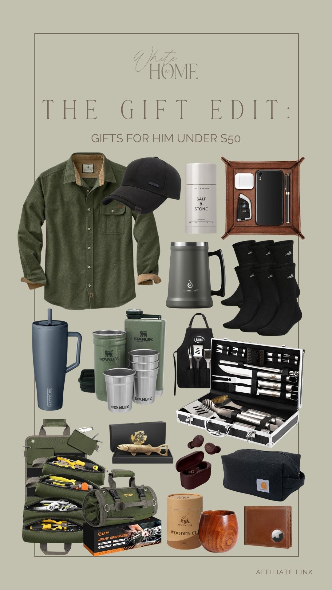 A holiday gift guide for him all under $50! Everything from outdoor essentials to technology and accessories, grilling supplies, self care favorites and more! 

#LTKGiftGuide #LTKFindsUnder50 #LTKMens