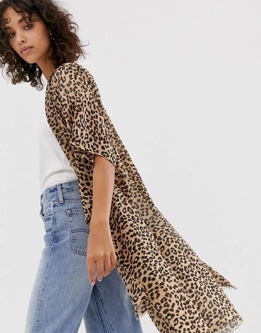 Vero Moda leopard print kimono | ASOS ROW