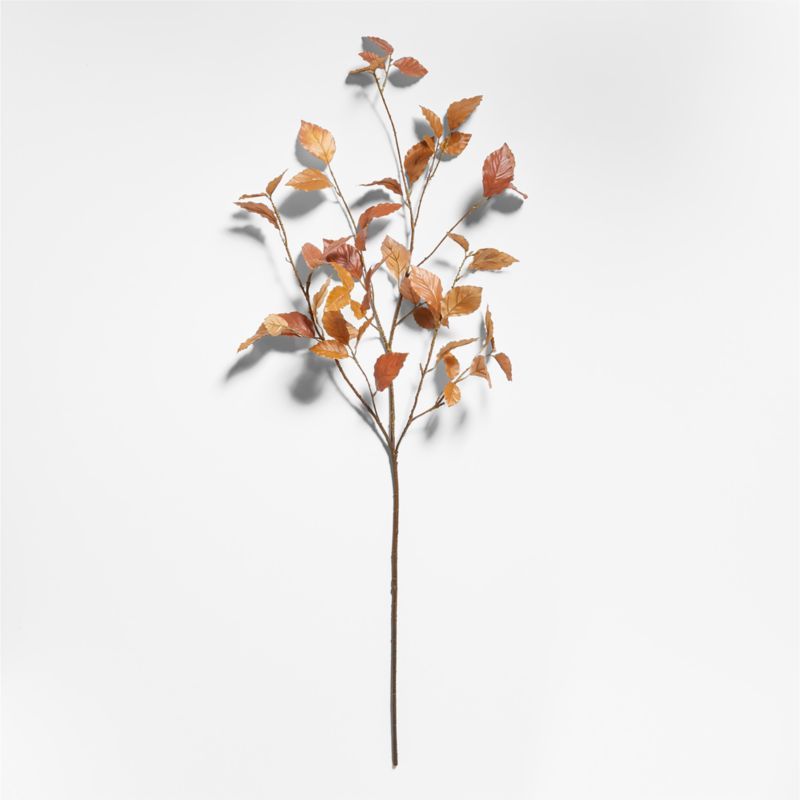 Faux Small Golden Leaf Branch + Reviews | Crate & Barrel | Crate & Barrel