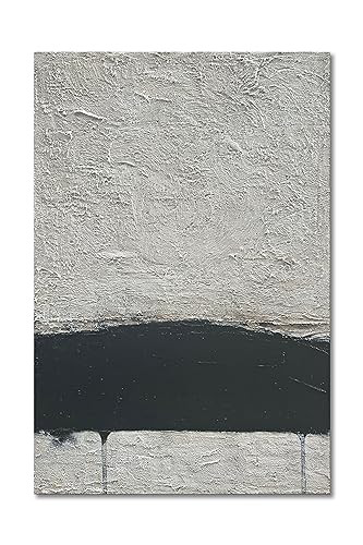 NANKAI Hand-Painted Minimalism Black and Gray Art Oil Painting Canvas Abstract Oil Painting Wall Art 36x24 Inch Home Wall Decoration | Amazon (US)