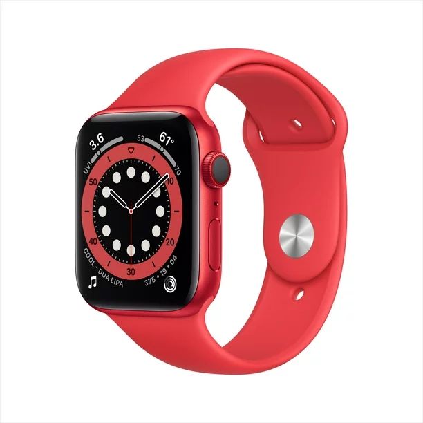 Apple Watch Series 6 GPS + Cellular, 44mm PRODUCT(RED) Aluminum Case with PRODUCT(RED) Sport Band... | Walmart (US)