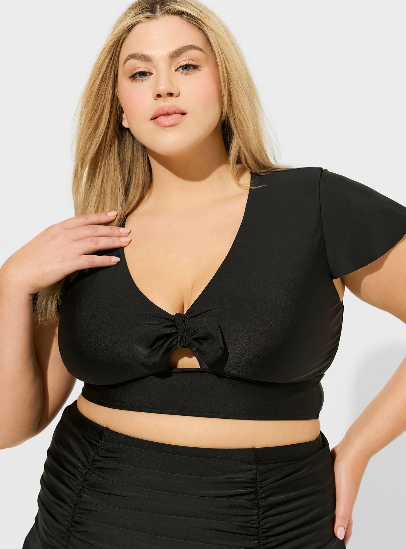 Wireless Flutter Sleeve Bikini Top | Torrid (US & Canada)