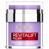 New L'Oreal Revitalift Filler Plumping Water-Cream Micro-Epidermic Hyaluronic Acid | Boots.com