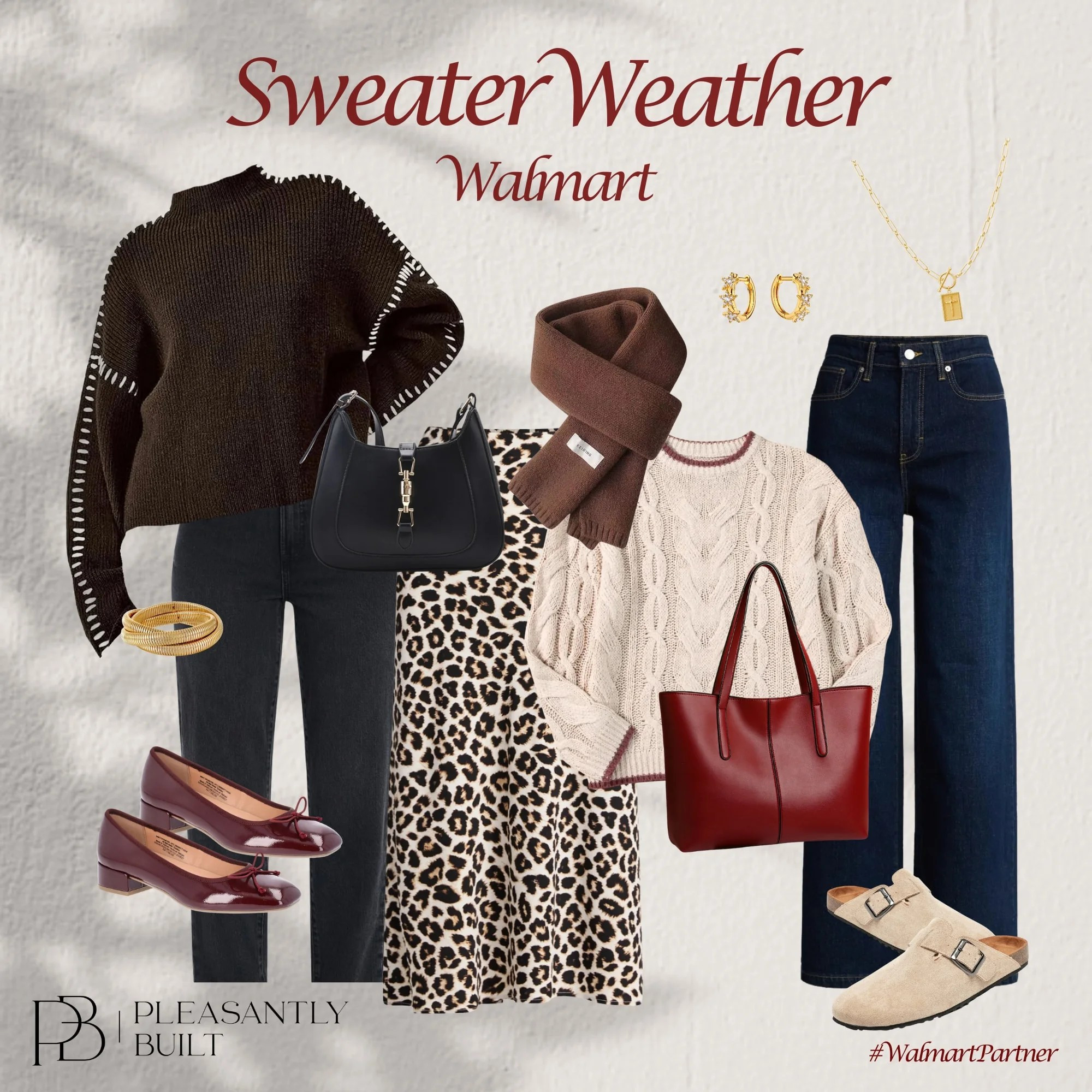 Affordable fall-to-winter staples 🍂 Sweaters, jeans, purses & accessories all from Walmart 🤍#WalmartFashion #WalmartFinds #AffordableStyle #BudgetFriendlyFashion #WomensFashionFinds #CozyStyle #EverydayOutfits #SweaterWeather #DenimStyle #PurseAddict #AccessoriesMakeTheOutfit #StyleOnABudget #WalmartFavorites #CasualChic #pleasantlybuilt 

 #LTKGiftGuide #LTKmomlife #LTKSeasonal