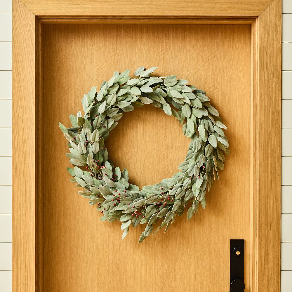 Faux Eucalyptus w/ Berries Wreath, Green | West Elm (US)