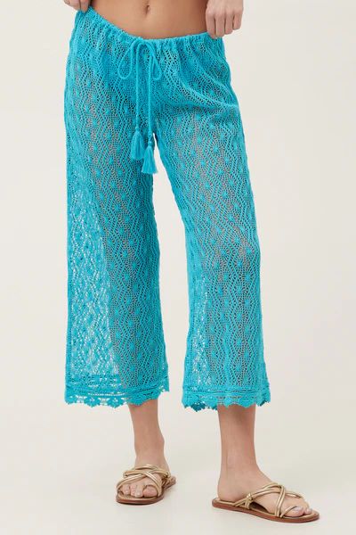 WHIM CROCHET CROP PANT | Trina Turk