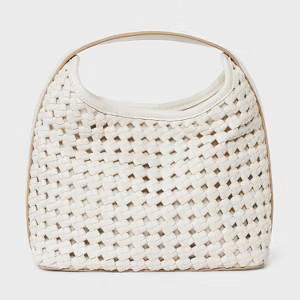 Mini Slouchy Handbag - A New Day™ Off-White | Target