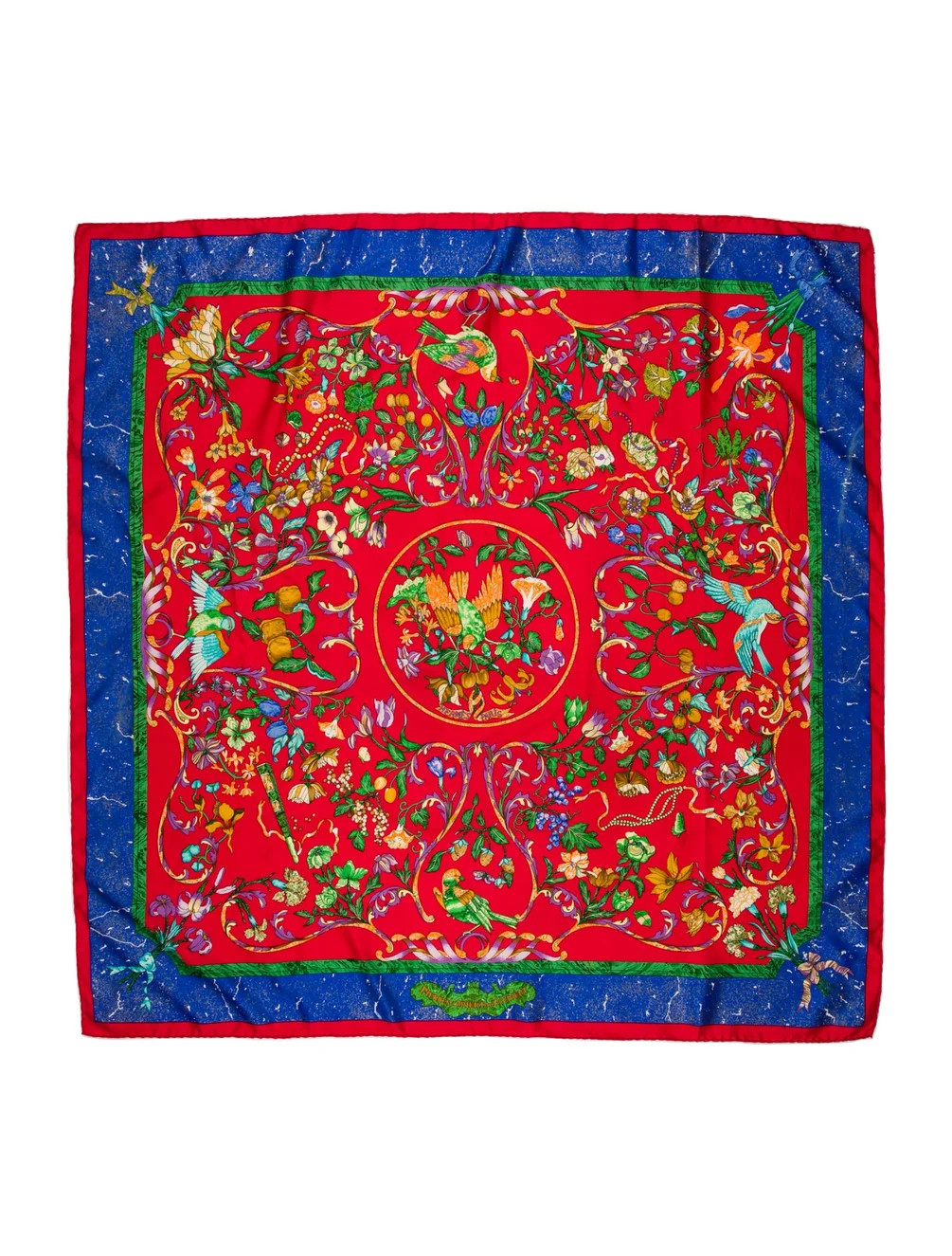 Herm\u00e8s Pierres d'Orient Et d'Occident Silk Scarf - Red Scarves and Shawls, Accessories - HER... | The RealReal