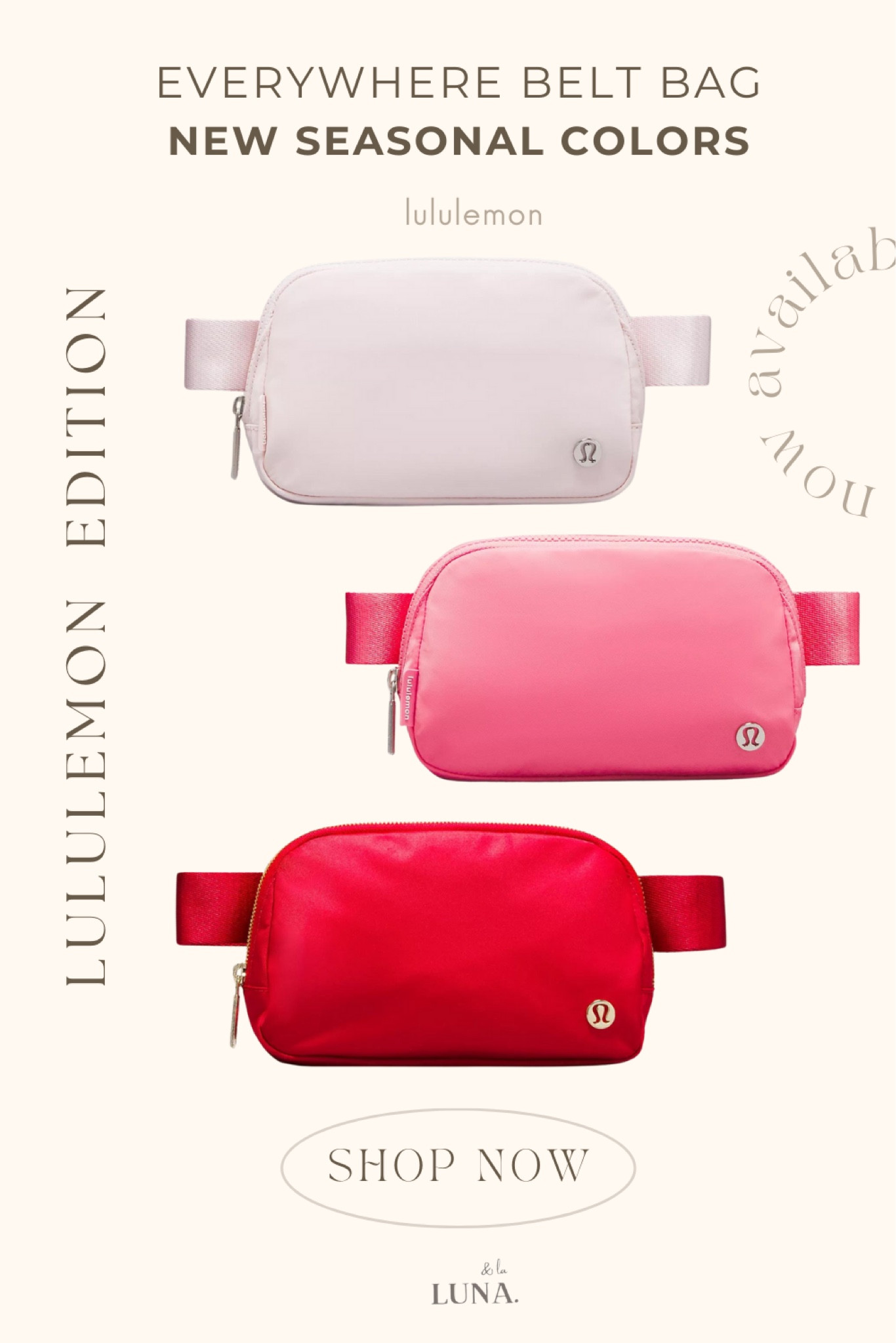 PSA: New seasonal colors bag drop! This belt bag from LuluLemon is perfect for hitting the gym or travel!


#LTKstyletip #LTKGiftGuide #LTKitbag