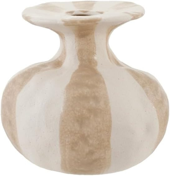 Stoneware Organic Shaped Striped Vase (Each One Will Vary) | Amazon (US)
