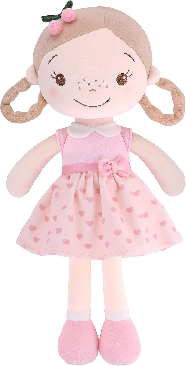 Soft Baby Doll Toys (16'') for Girls, My First Baby Rag Dolls for 1 Year Old Girl Birthday Gift P... | Amazon (US)