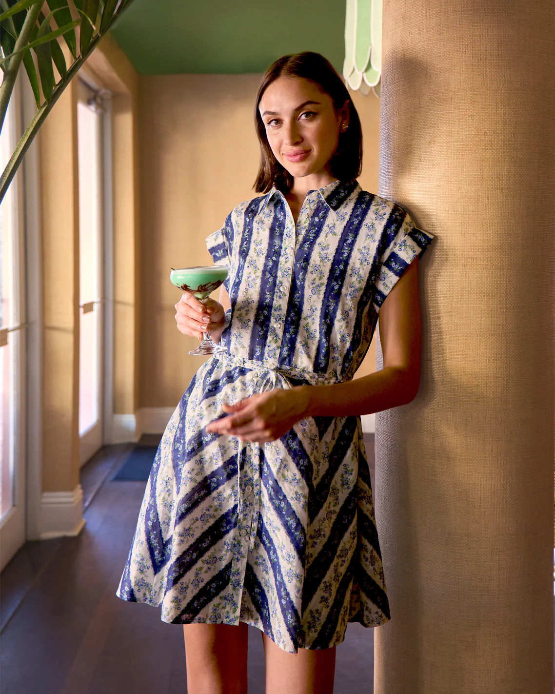 Phoebe Dress in Floral Stripe | Draper James (US)