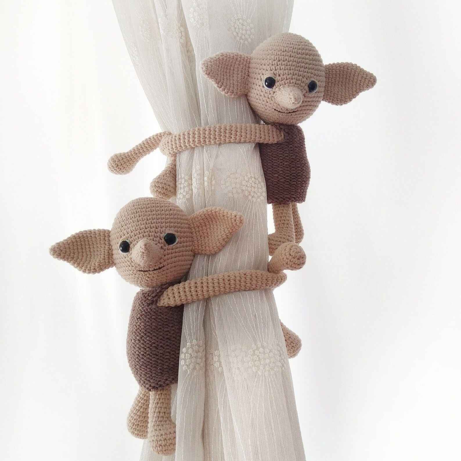 Dobby Elf Curtain Tie Back Harry Potter Nursery Theme Elf - Etsy | Etsy (US)