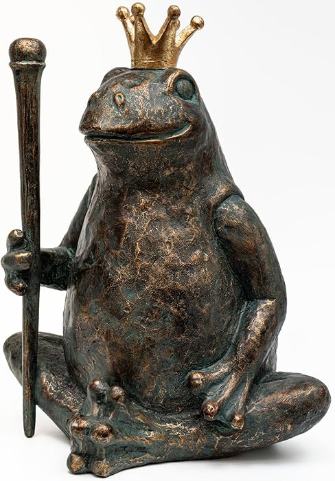 Frog Garden Statue, Yard Decorations Outdoor Decor, Weather-Resistant Animal Figurines & Sculptur... | Amazon (US)