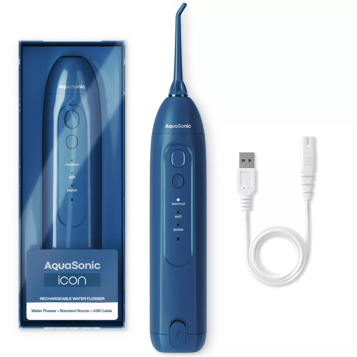 AquaSonic Icon Electric Water Flosser - Rechargeable, Included Jet Tip, Charging Cord, Home & Tra... | Target
