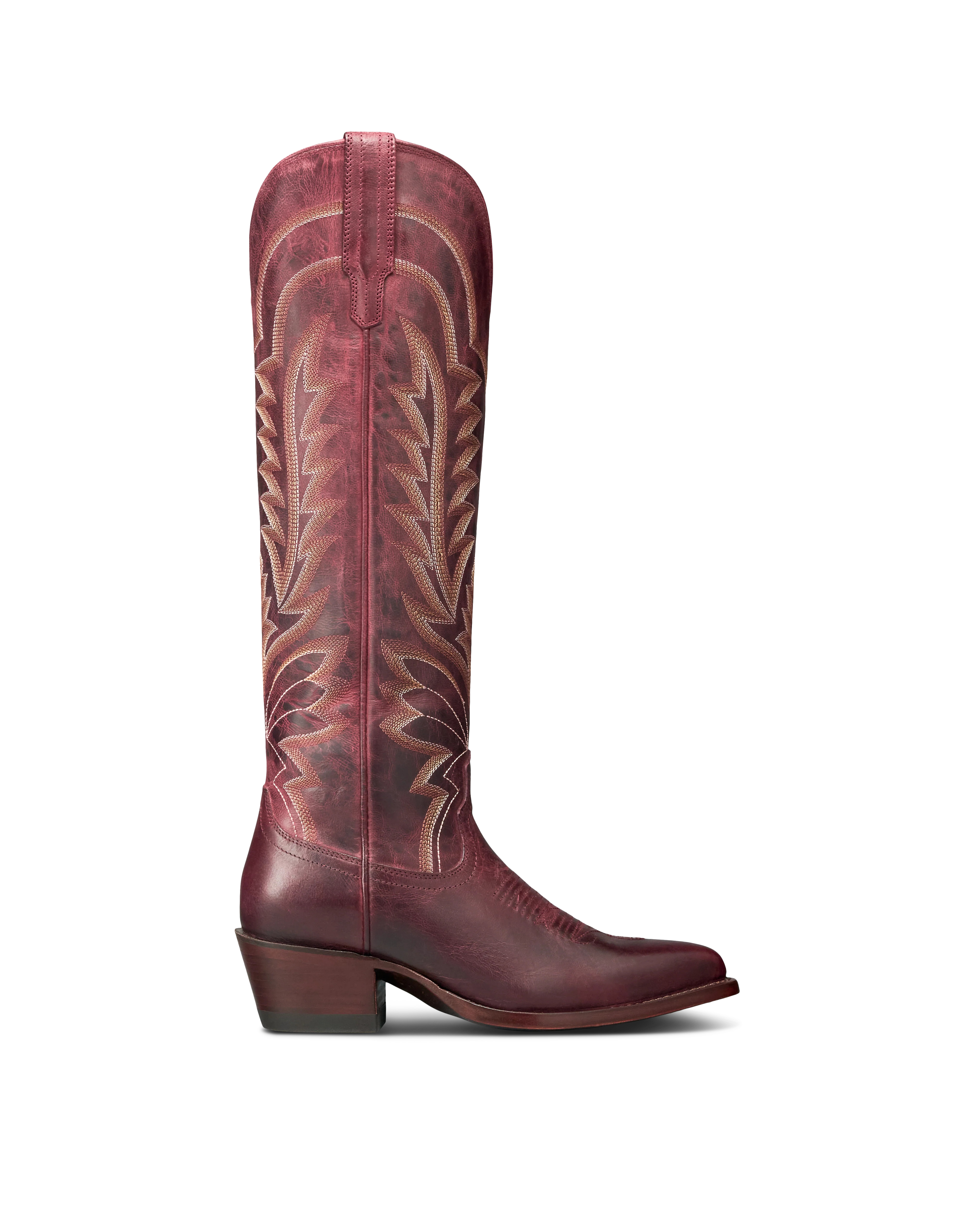 Tecovas Abby Cowgirl Boots - Wine | Pinto Ranch