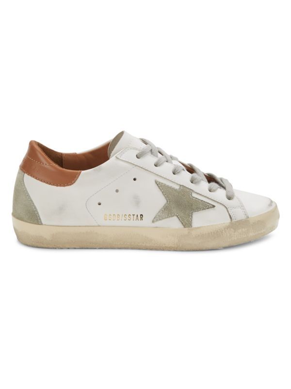 Super-Star Leather Sneakers | Saks Fifth Avenue OFF 5TH (Pmt risk)