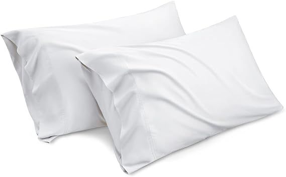 Bedsure King Size Pillow Cases Set of 2, Rayon Derived from Bamboo Cooling Pillowcase, Silky Soft... | Amazon (US)