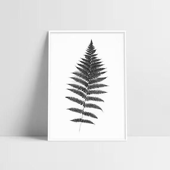 Fern Print Black And White Fern Wall Art Leaf Print - PRINTABLE ART | Etsy (CAD)