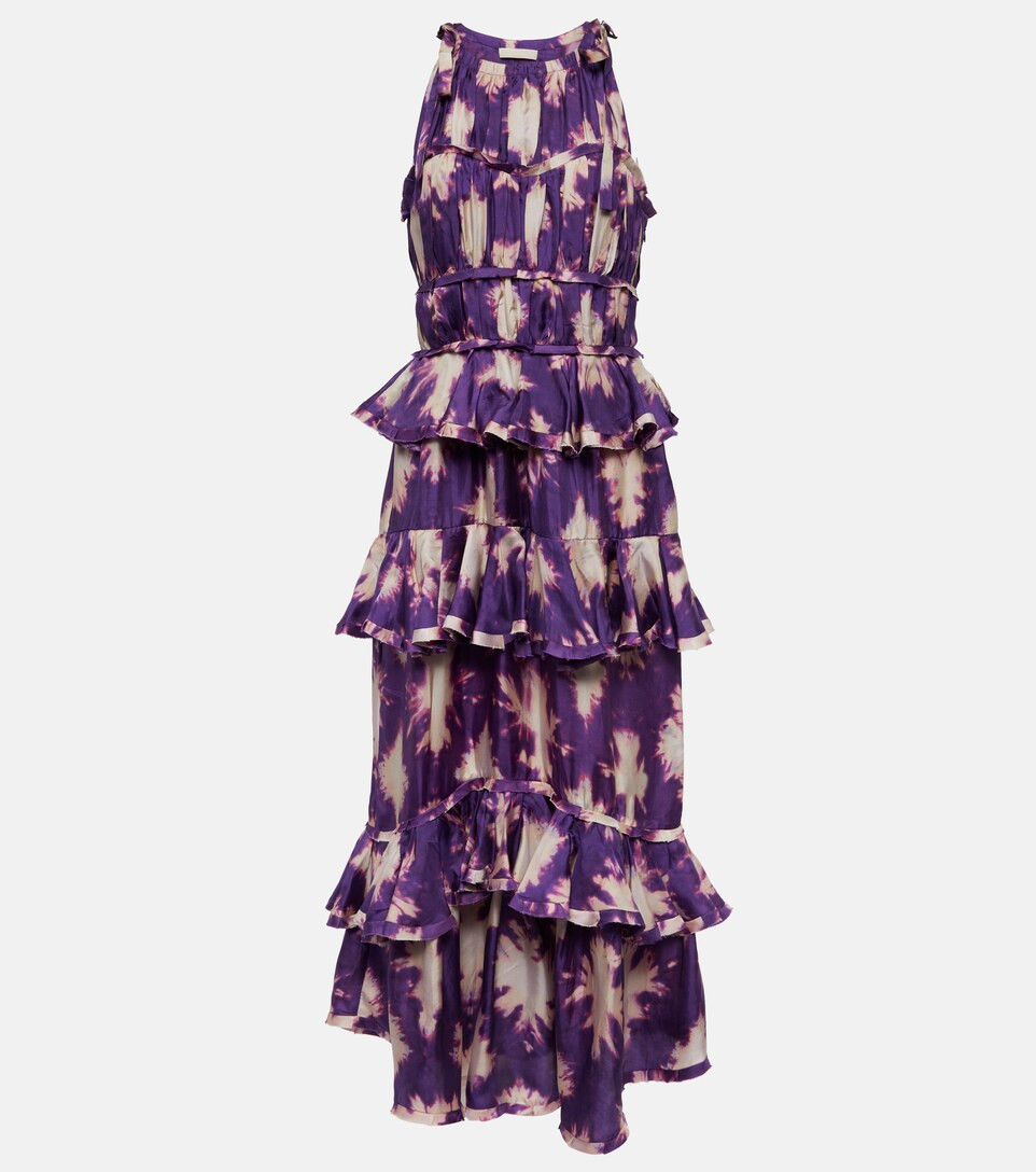 Serafina ruffled silk dress | Mytheresa (US/CA)
