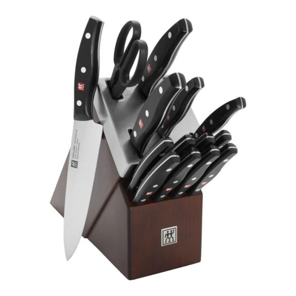 Zwilling TWIN Signature 15-Piece Self-Sharpening Knife Block Set | Sabavi Home