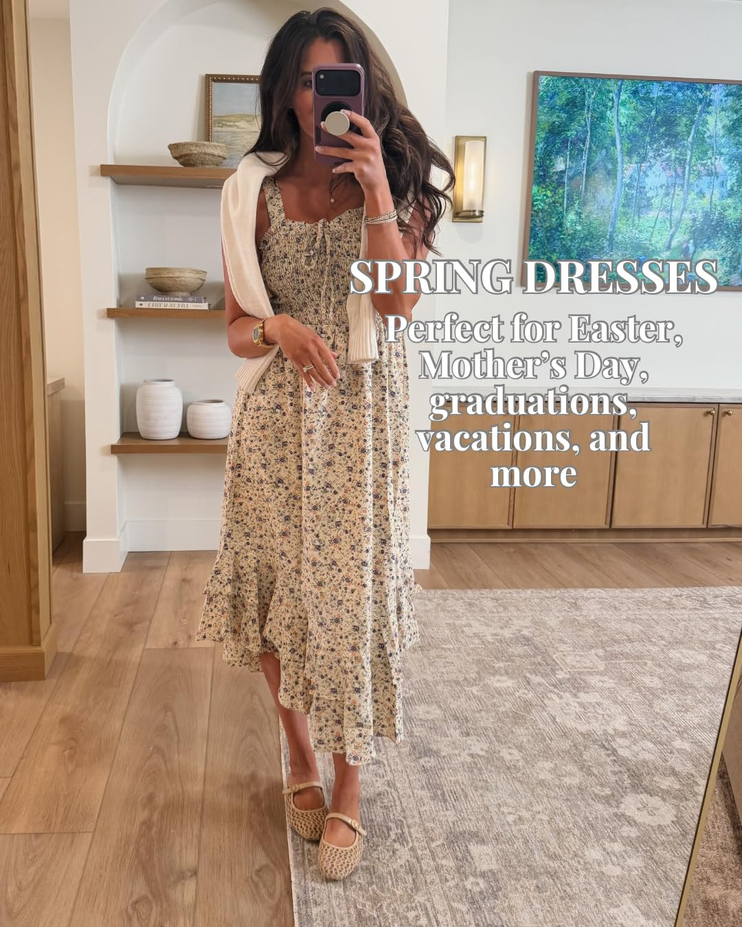 Spring dresses that are perfect for any occasion, from Easter to Mother's Day. Stay stylish all season long with these beautiful dresses. #springfashion #easteroutfit #mothersday #amazonfashion #springdresses #floraldress #springdresses 

 #LTKmomlife #LTKSeasonal #LTKWorkwear