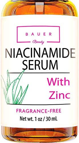 Bauer Beauty Niacinamide Face Serum With Zinc Pore Minimizer Acne Scar & Anti Aging Brightening G... | Amazon (US)