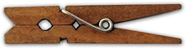 LWR CRAFTS Wooden Small Clothespins 1-7/8" 4.8cm 50 Pieces Per Pack (Jacobean) | Amazon (US)