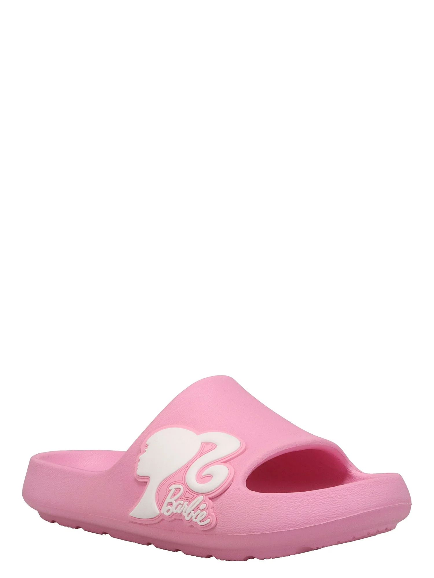 Barbie by Mattel Casual Teen Girls Kids Pink Molded EVA Slide, Dual Sizes 13-5, Medium Width | Walmart (US)