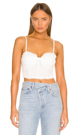 Oaklynn Bustier Corset Top in White | Revolve Clothing (Global)