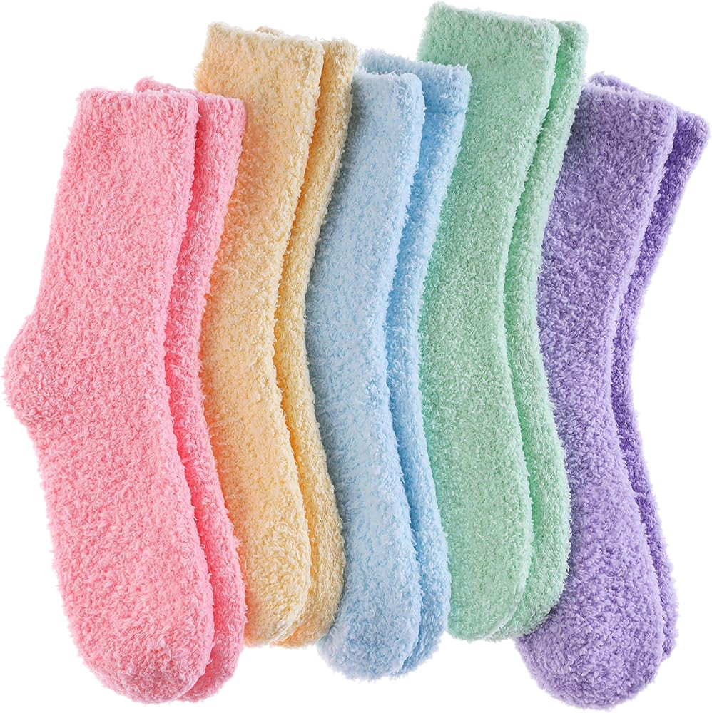 Dosoni Womens Fuzzy Socks Super Soft Fluffy Slipper Socks Cozy Warm Home Sleeping Winter Socks | Amazon (US)